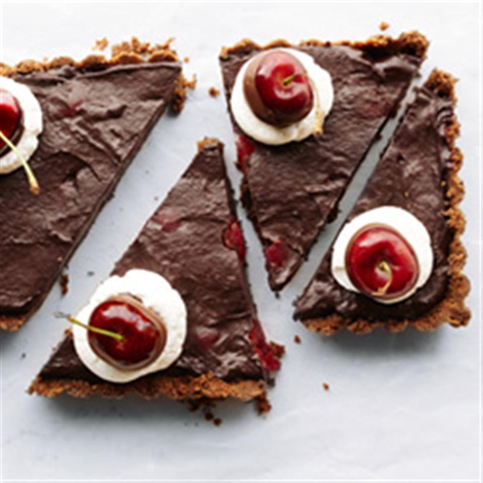 No Bake Dark Chocolate Cherry Tart Trusted Brands