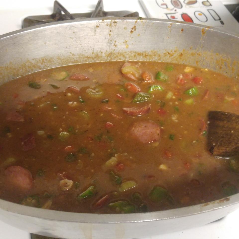 Roux-Based Authentic Seafood Gumbo with Okra 