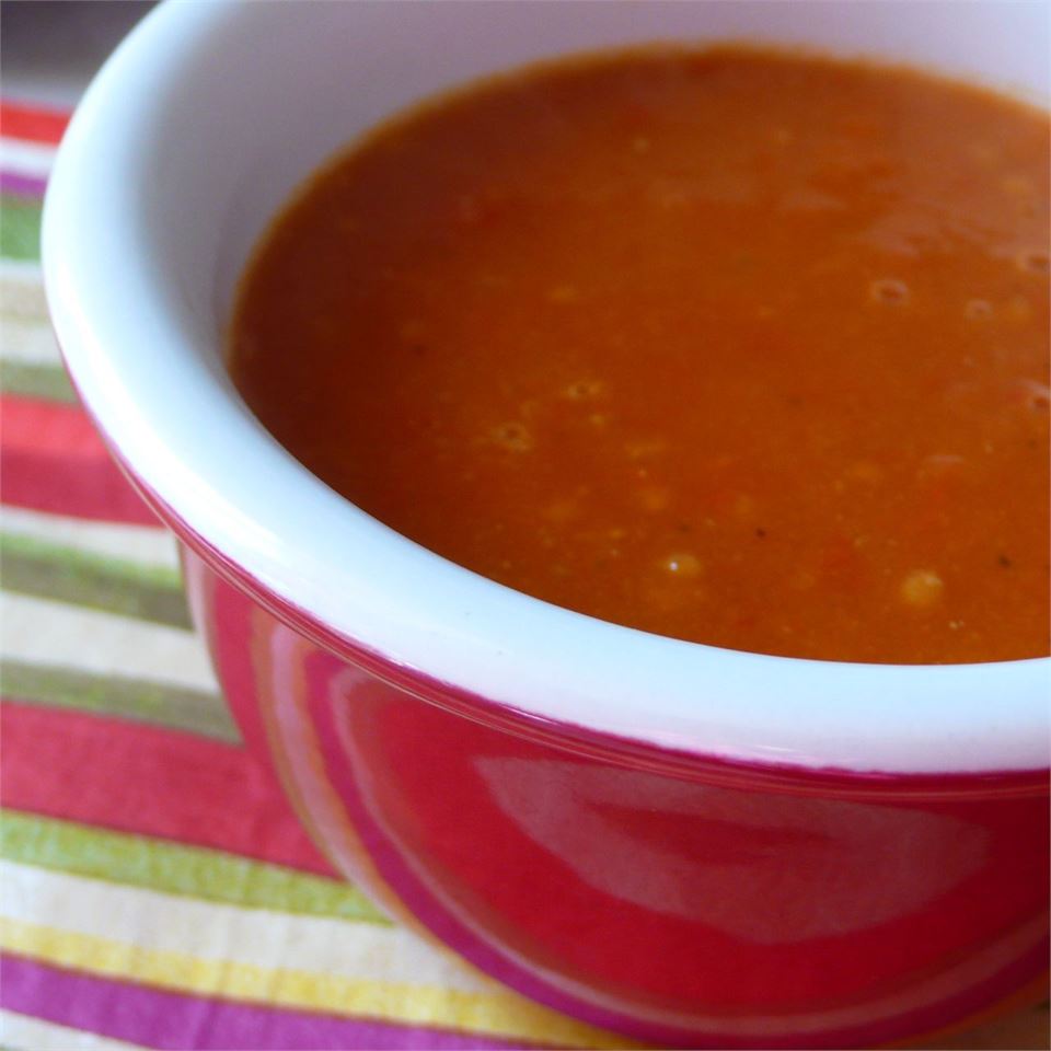 Hearty Hot or Cold Roasted Tomato Soup 