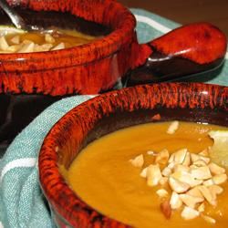 African Sweet Potato and Peanut Soup 