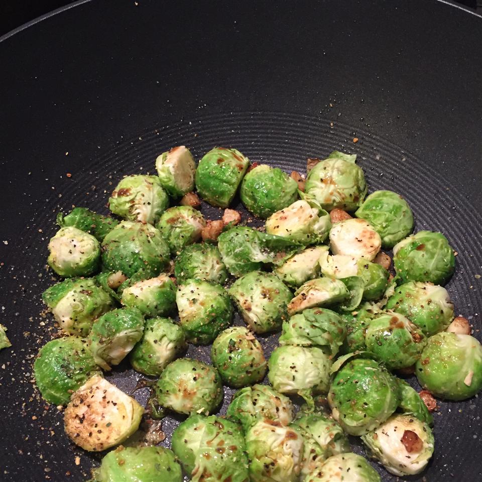 Pan Fried Brussels Sprouts 