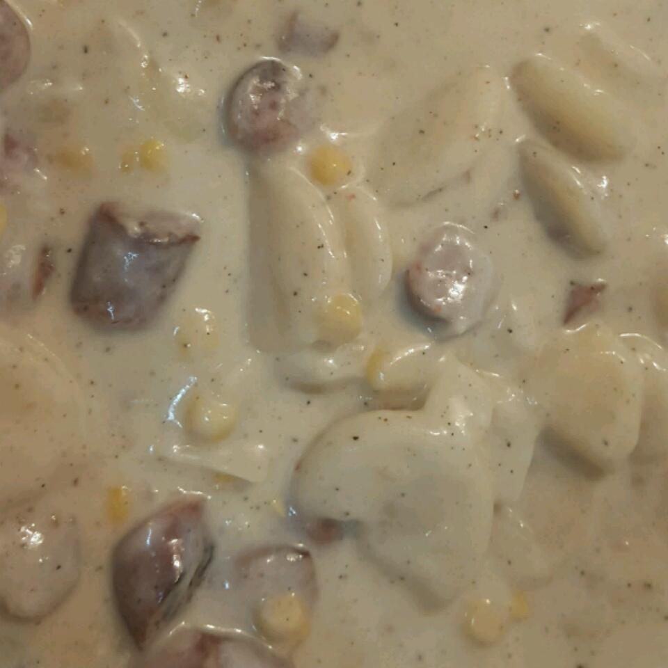 New Orleans Corn Bisque with Smoked Sausage 