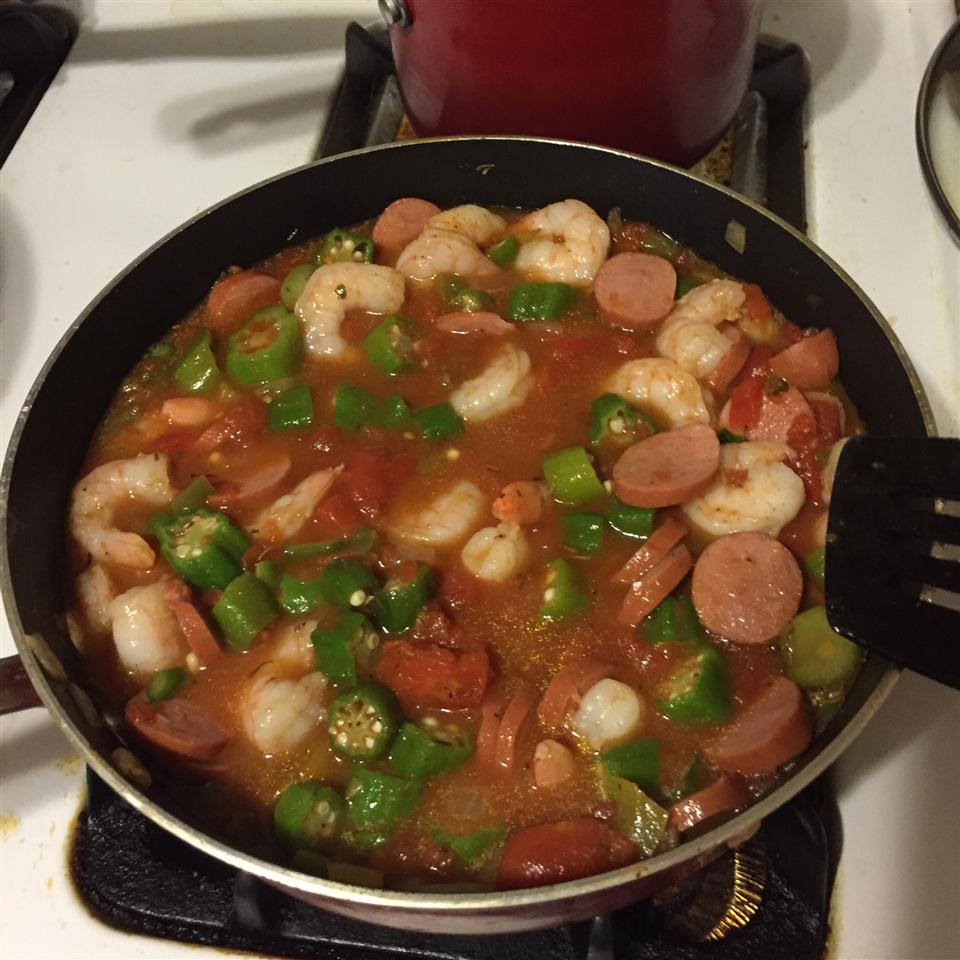 Easy Creole Okra and Shrimp