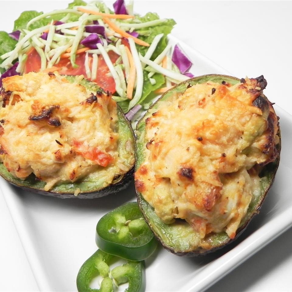Chicken Stuffed Baked Avocados