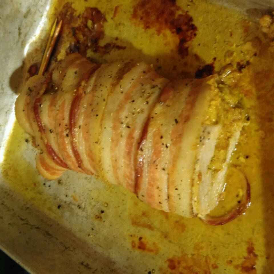 Bacon Wrapped Stuffed Pork Tenderloin 