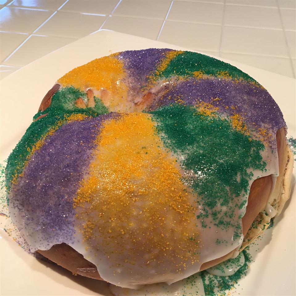 Buttermilk King Cake with Cream Cheese Filling 
