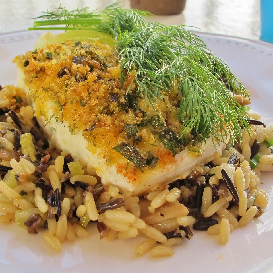 Herb Crusted Halibut_image