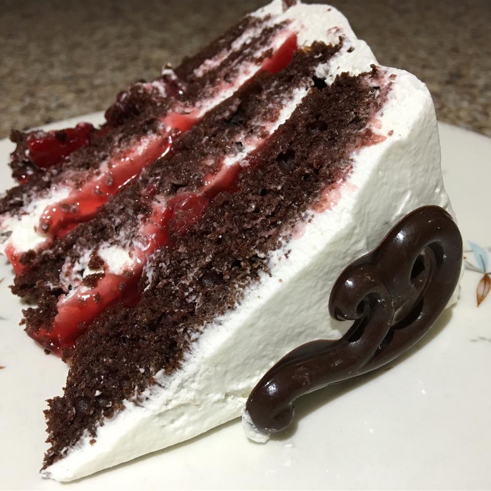 Easy Dressed-Up Black Forest Cake thedailygourmet