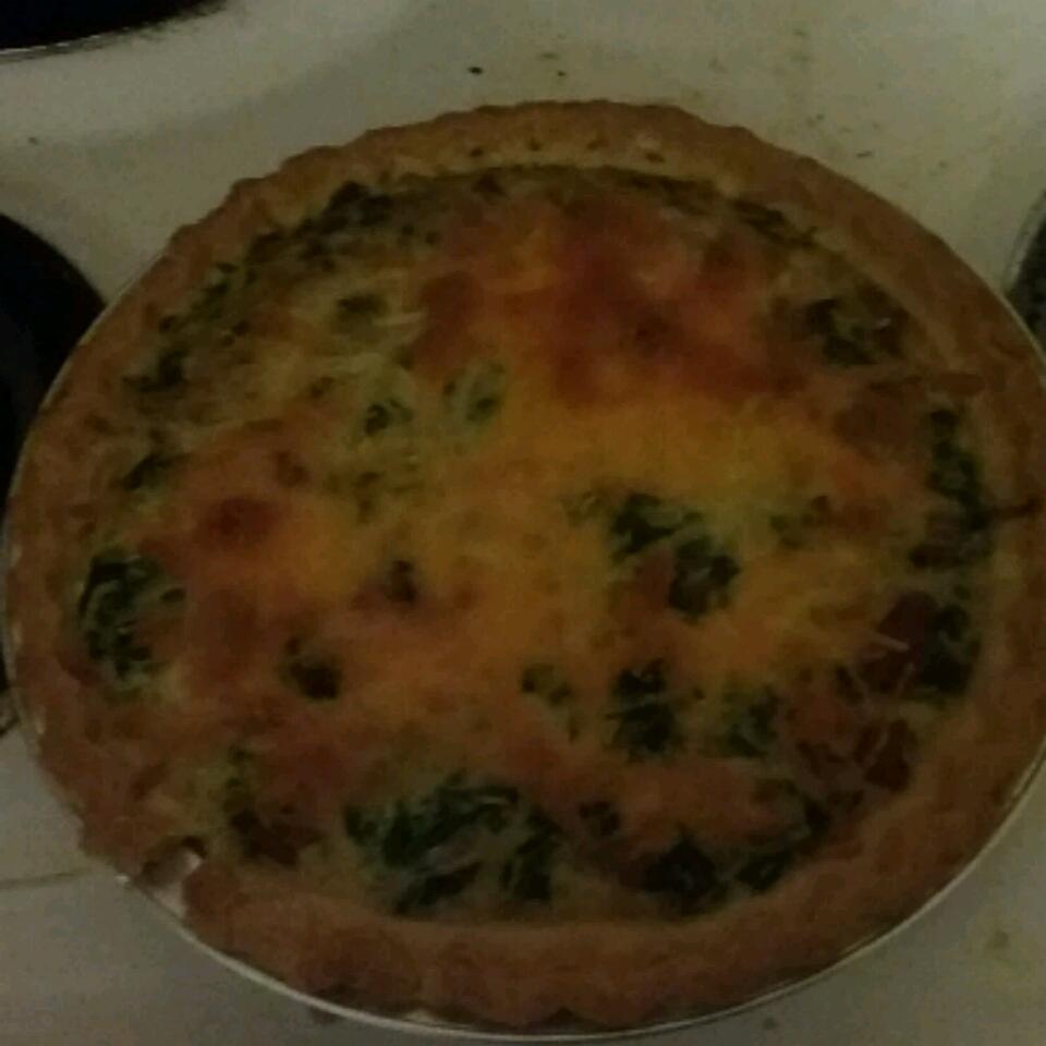 Belle and Chron's Spinach and Mushroom Quiche 