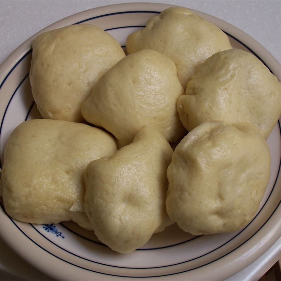 Chinese Steamed Buns with Barbecued Pork Filling 