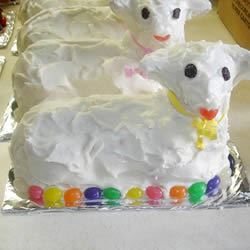 Easter Lamb Cake Tiffany