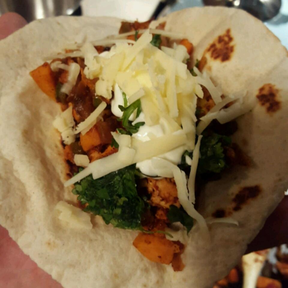 Turkey and Yam Spicy Tacos 