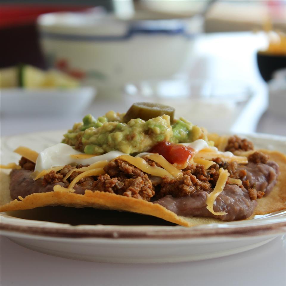 <p>This crispy oven bean and beef tostada is just what you need to quell your craving for Mexican cuisine. Not only does it take 30 minutes to make but check out what reviewer Buckwheat Queen had to say, "These tostadas will spoil you. Try one, and you won't be able to stop eating them." </p>
                          