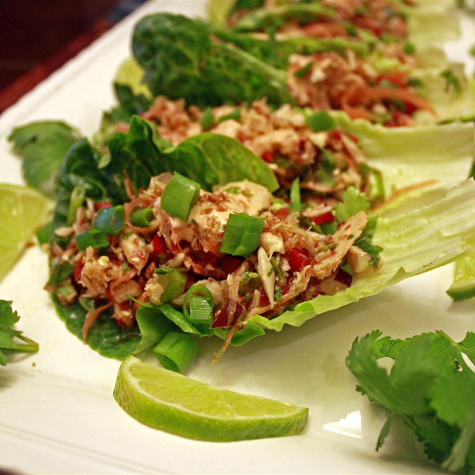 Thai Spicy Tuna Lettuce Wraps