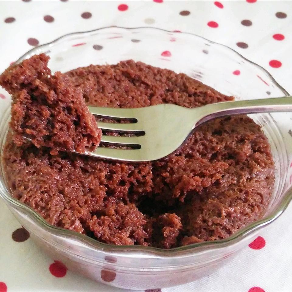 Microwave Brownie Cake 