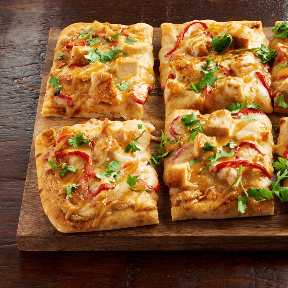 Shareable Thai Chicken Flatbread Trusted Brands