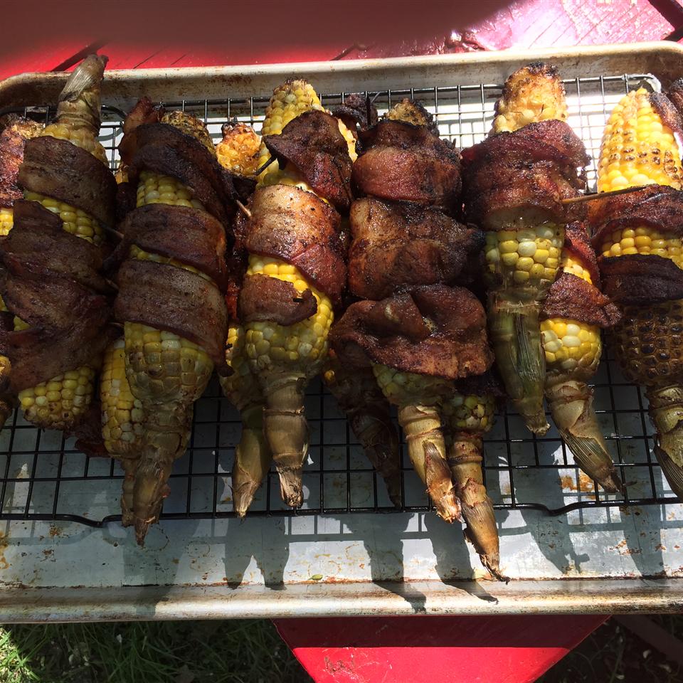 Grilled Bacon-Wrapped Corn on the Cob 