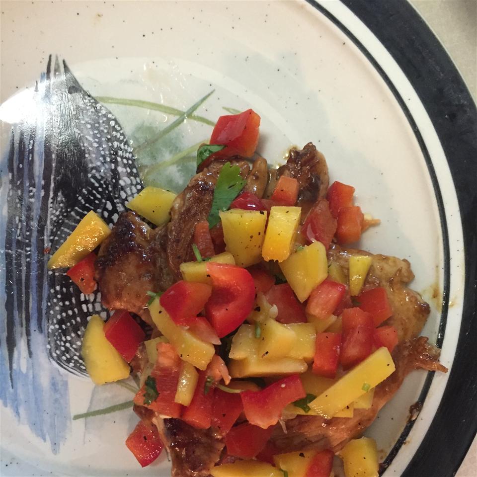 Spicy Grilled Chicken with Mango Salsa 