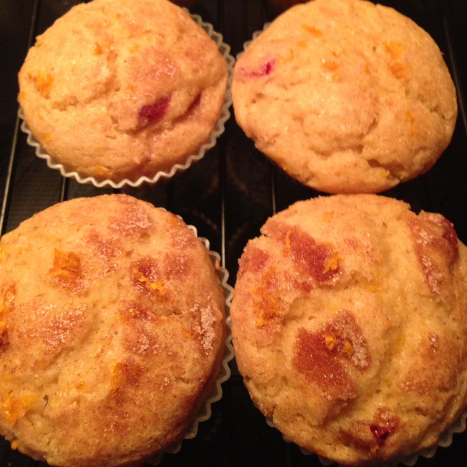 Moist Cranberry Pecan Muffins