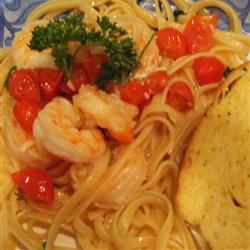Shrimp Scampi with Linguini 