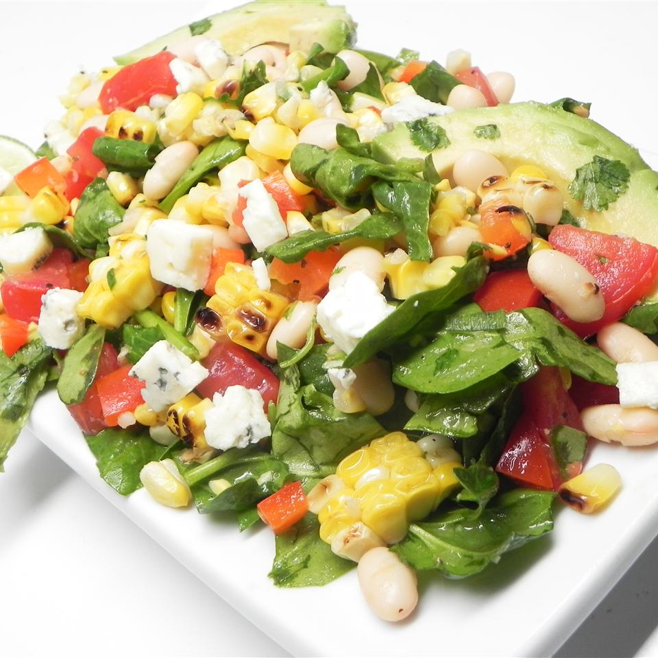 Summer Salad with Grilled Corn 