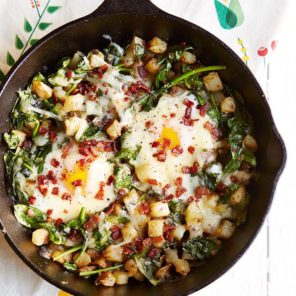 <p>Eating a big healthy breakfast' like this 700-calorie hash-and-egg recipe' may help lower your levels of ghrelin, a hormone that signals hunger, and reduce snack cravings later in the day. Plus, research shows eating the bulk of your daily calories earlier in the day could help you lose weight. If you're looking for a lighter breakfast, this recipe can serve two.</p>
                          