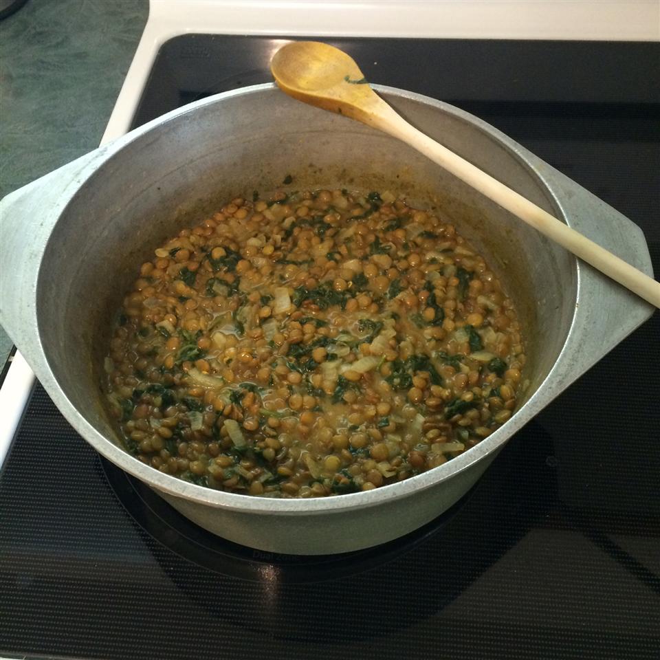 Indian Dahl with Spinach 