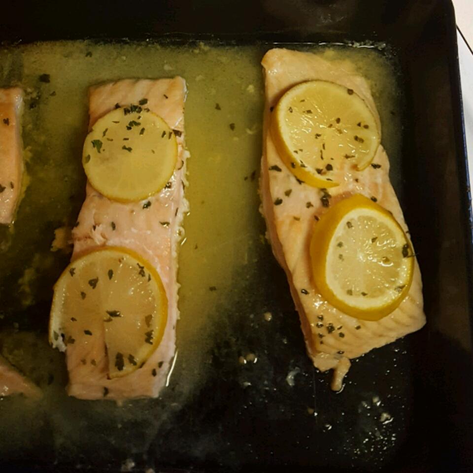 Garlic Lemon Butter Salmon 