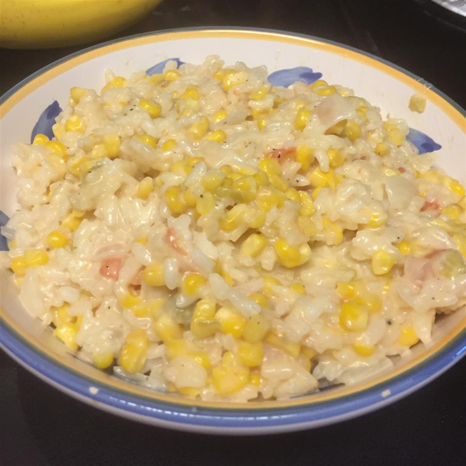 Risotto with Tomato, Corn and Basil Katie Tozer