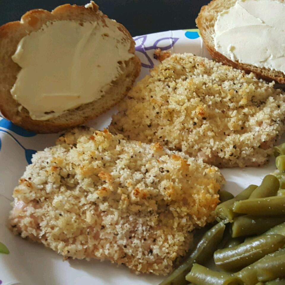 Baked Salmon with Coconut Crust 
