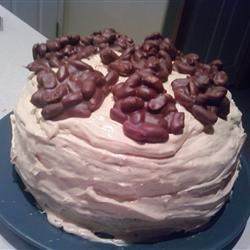 Chocolate Cluster-Peanut Butter Cake