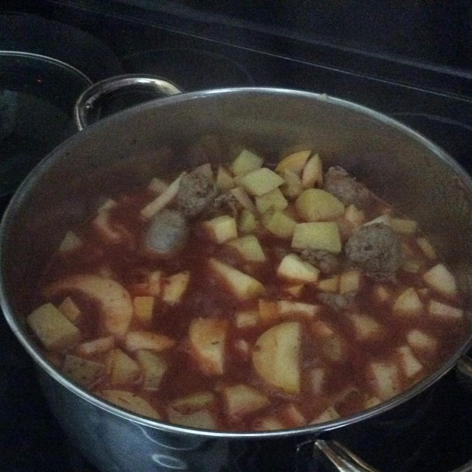 Summer Squash and Sausage Stew 
