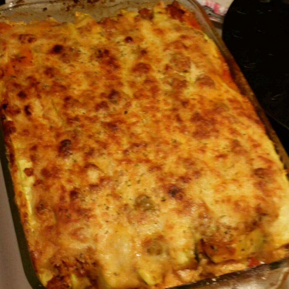 Zucchini Lasagna With Beef and Sausage 