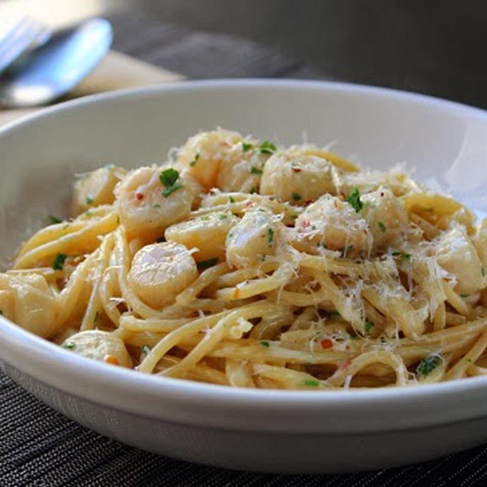 Creamy Bay Scallop Spaghetti Allrecipes