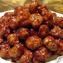 BBQ Glazed Homemade Meatballs 