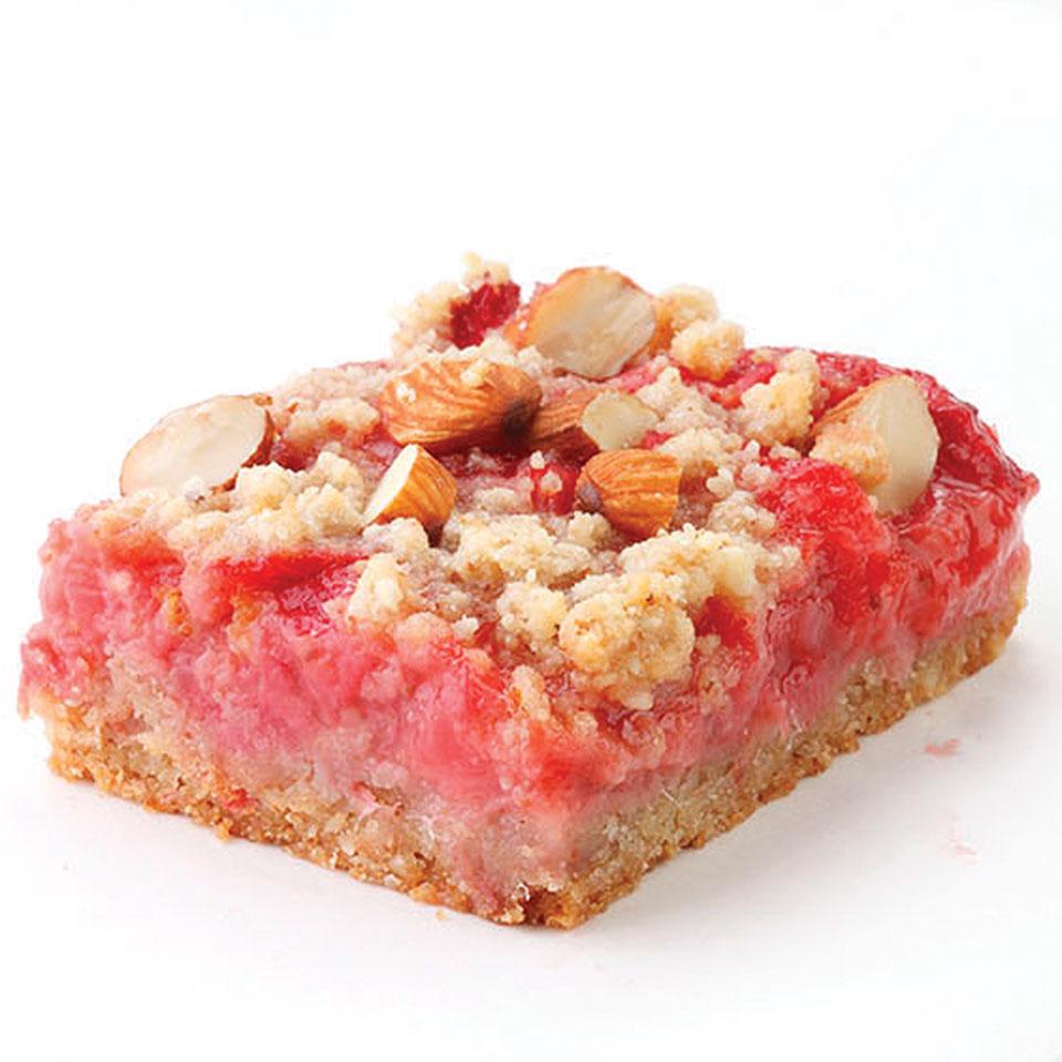<p>Strawberry and rhubarb are a classic combination--try them in these easy-to-make fruit bars.</p>
                          