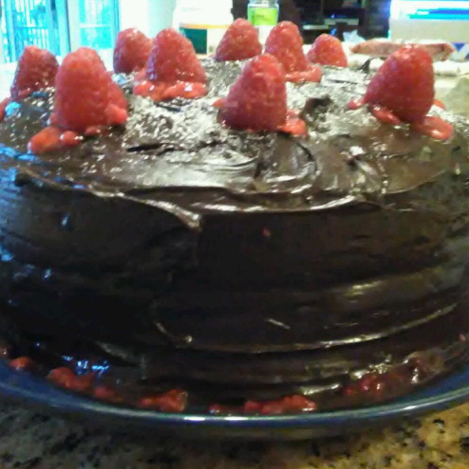 Double Chocolate Brownie Cake 