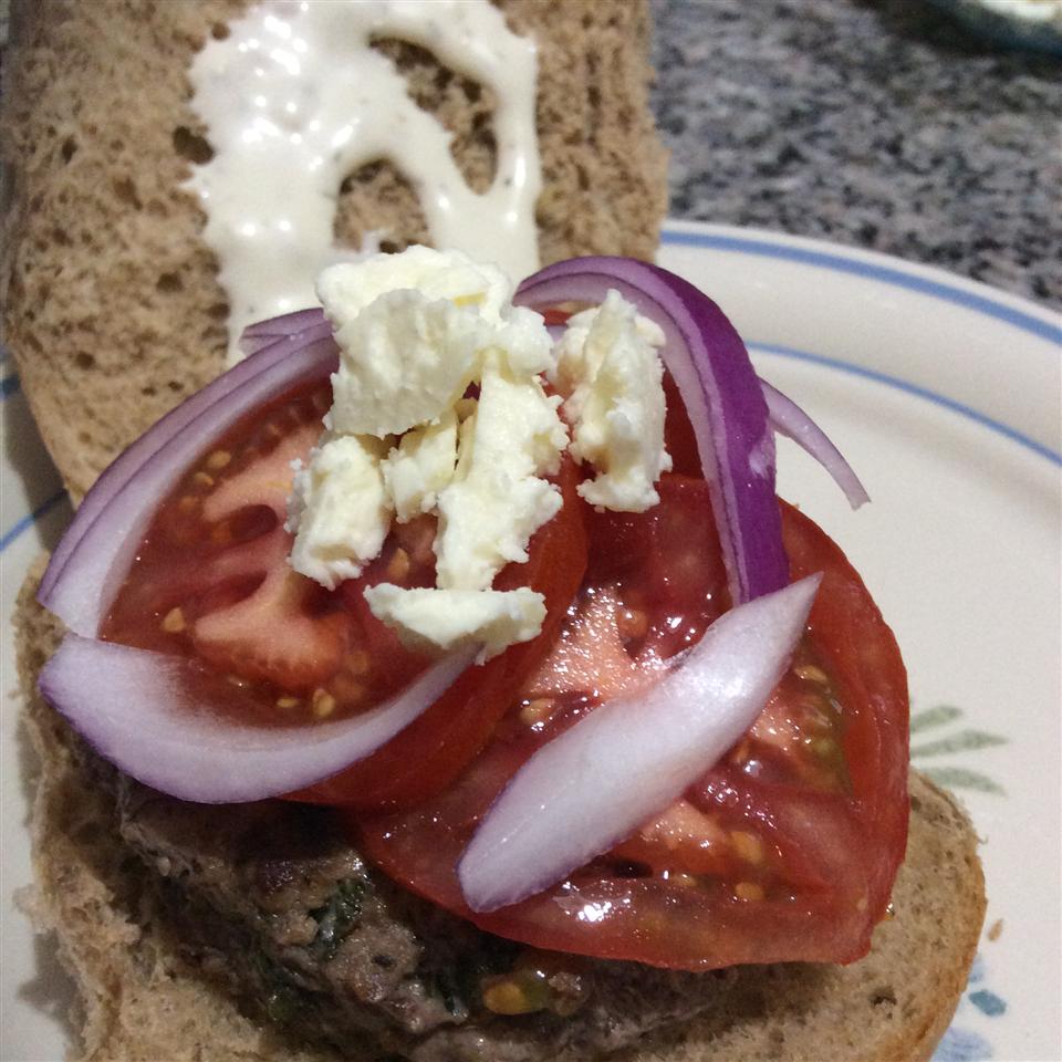 Grilled Spicy Lamb Burgers 