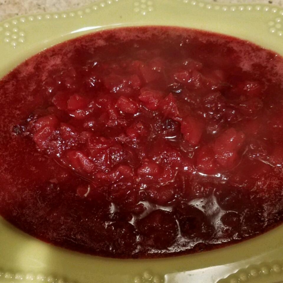 Cranberry Sauce with Honey and Pears Kelseyanna