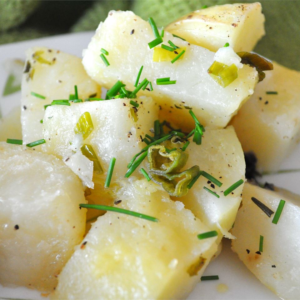BBQ Potatoes with Green Onions