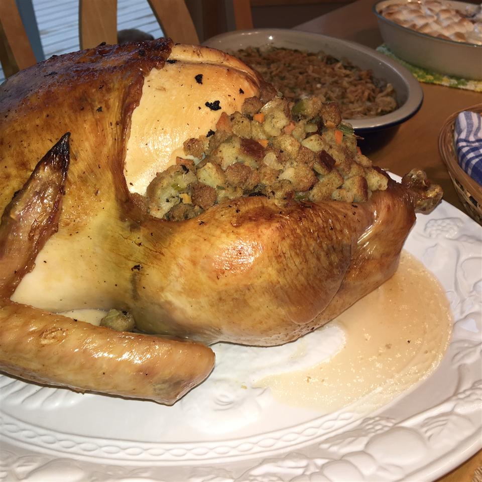 Brined and Roasted Whole Turkey 