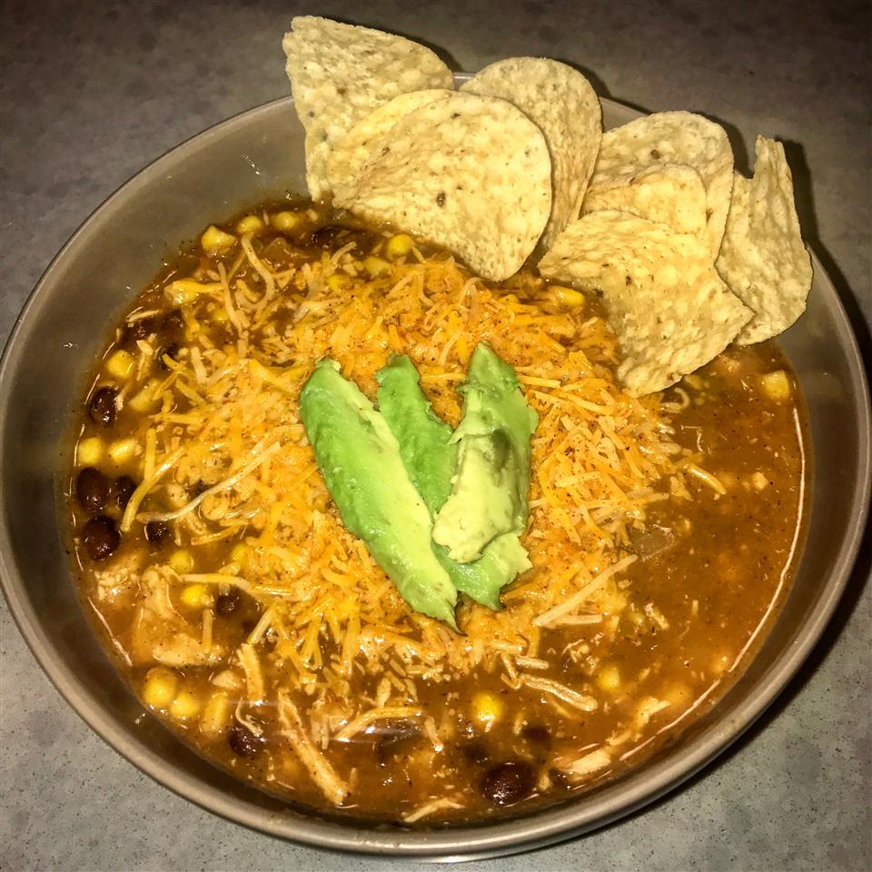 Chicken Tortilla Soup in the Slow Cooker Nicole Muscari