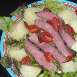 Warm Steak and Potato Salad 