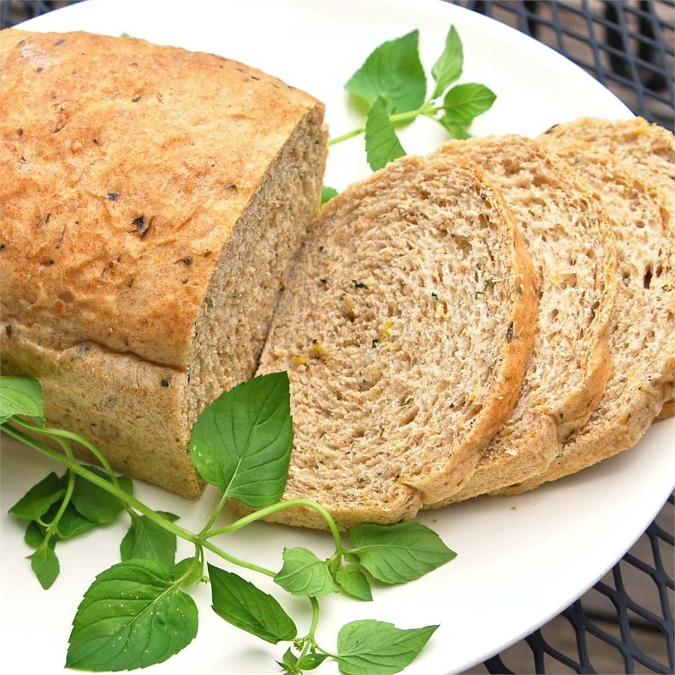 Whole Wheat Zucchini Herb Bread