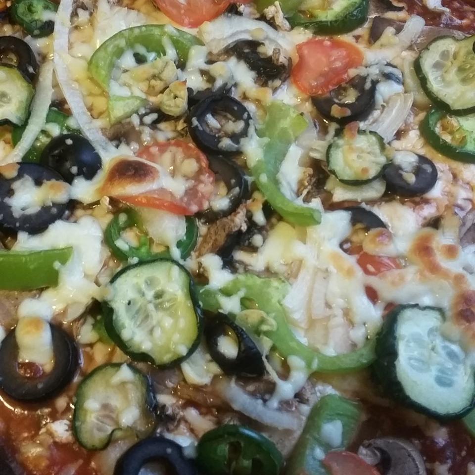 Homemade Veggie Pizza 