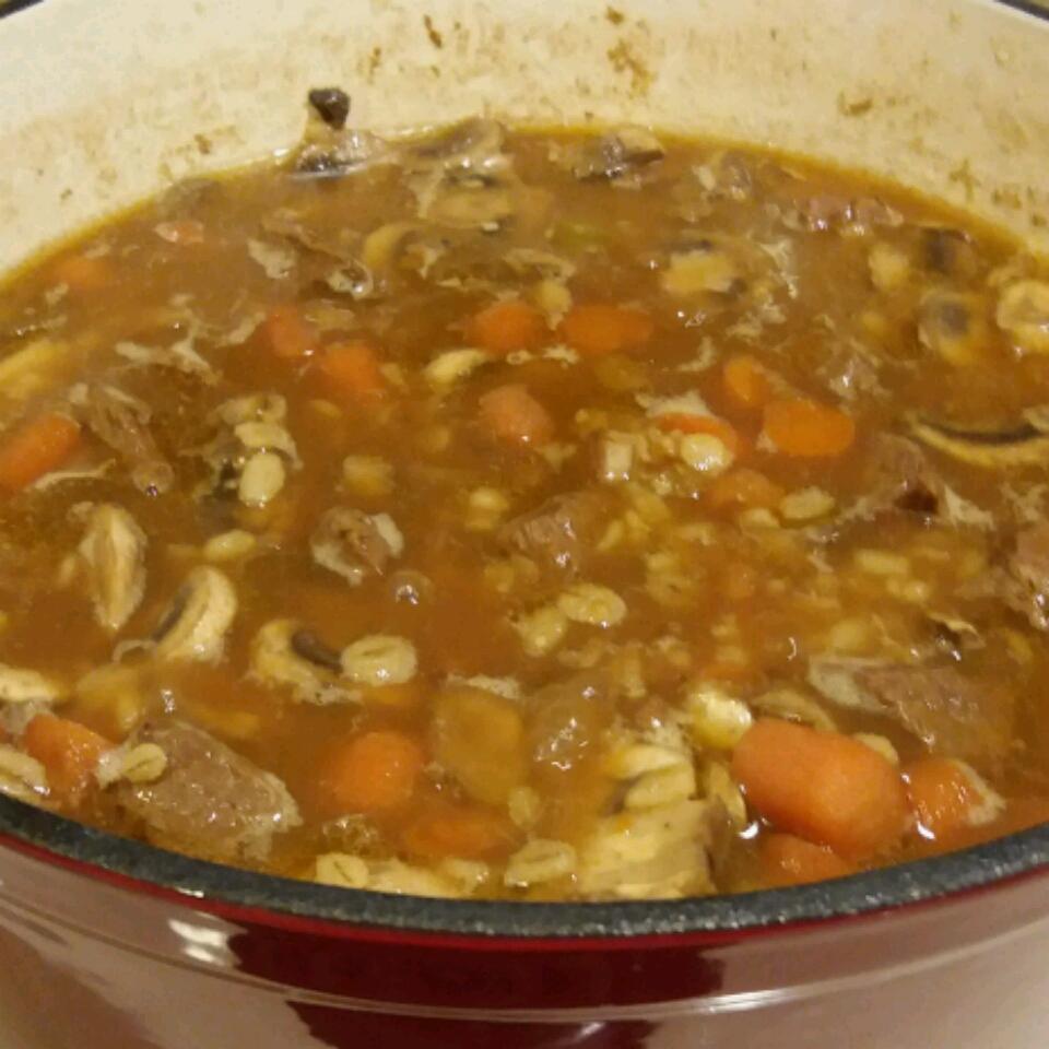 Beef Mushroom Barley Soup 