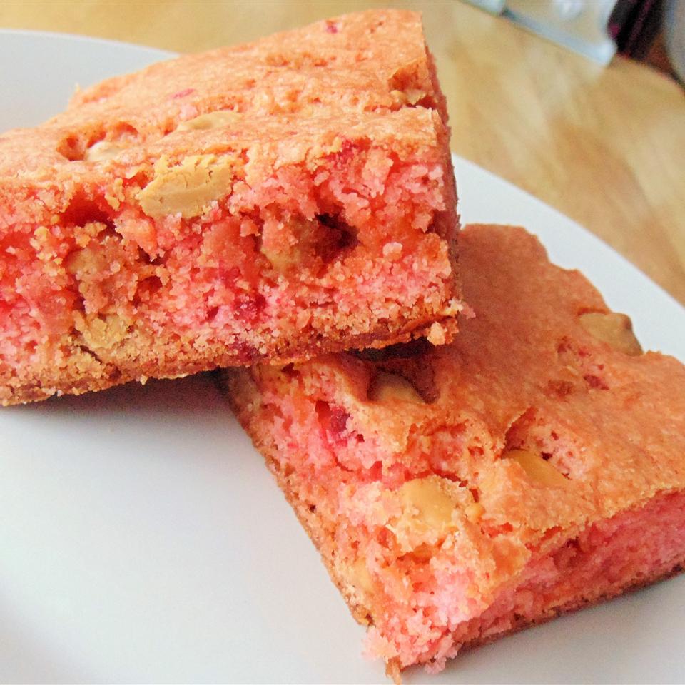 Strawberry Cake Mix Brownies