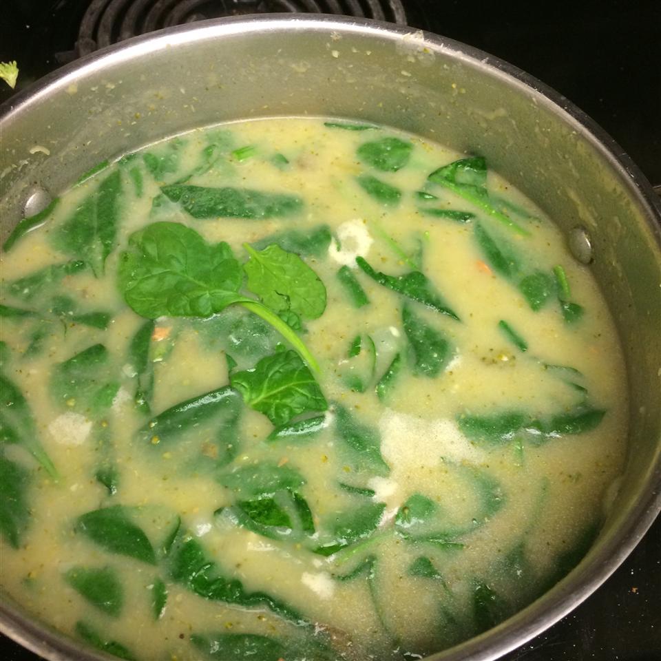Potato, Leek, and Spinach Soup