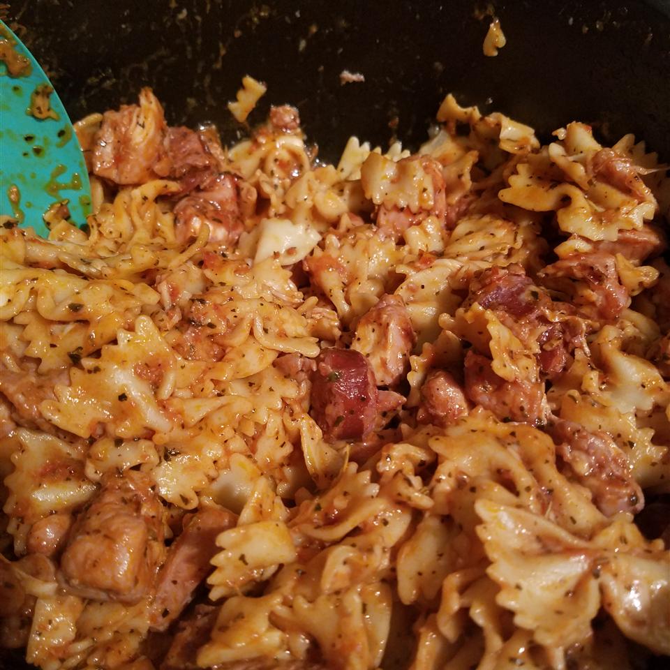 Chicken and Sausage with Bowties 