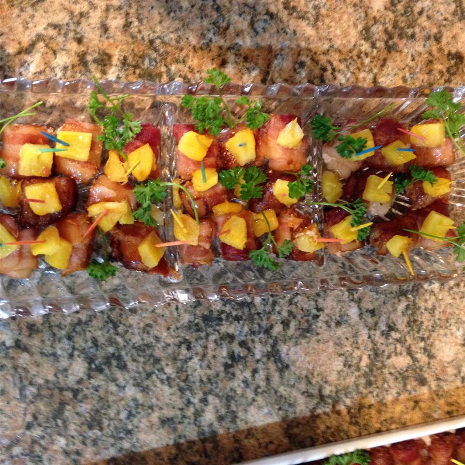 Bacon Wrapped Pineapple 
